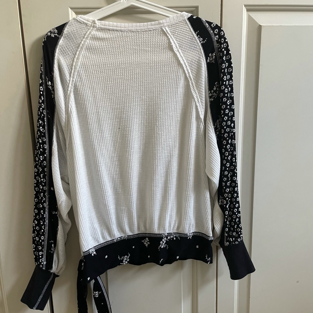 Free People Thermal Knit Long Sleeve Wrap